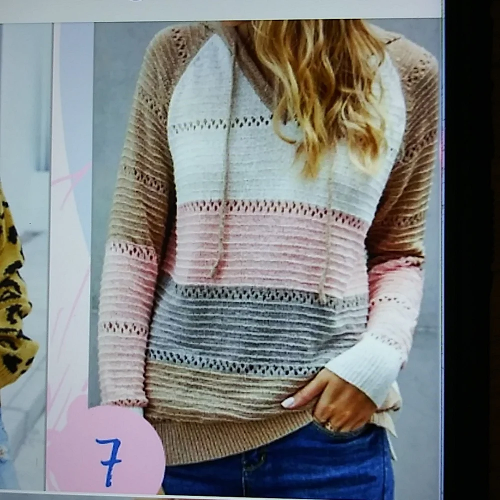 NWT. Block neutral tone sweater. Boutique item. - Picture 2 of 5